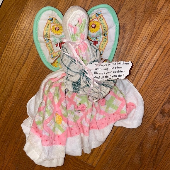 Other - Kitchen towels angel housewarming gift